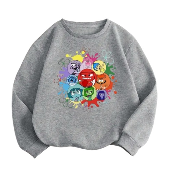 028 NWT Inside Out Gray Sweatshirt - Picture 1 of 4